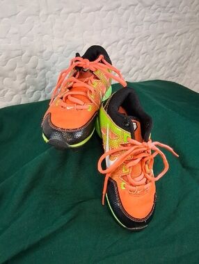 Nike Kids Hyper Diamond Cleats In Bright Orange and Neon Green Size 12c
